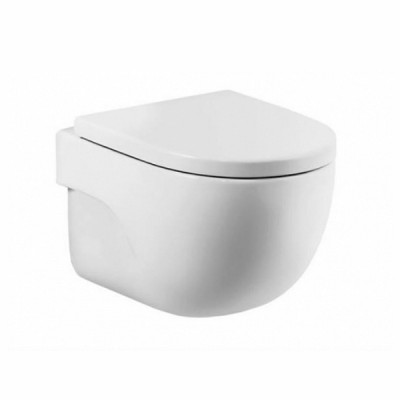 Унитаз подвесной Roca Meridian Compacto Rimless с пневмокрышкой Standart